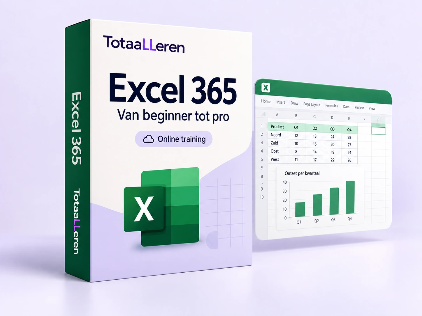 TotaalLeren cursusbox: Excel 365 van beginner tot pro