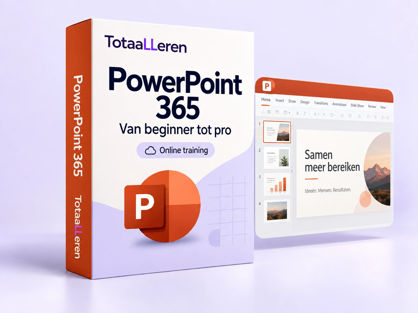 TotaalLeren cursusbox: PowerPoint 365 van beginner tot pro